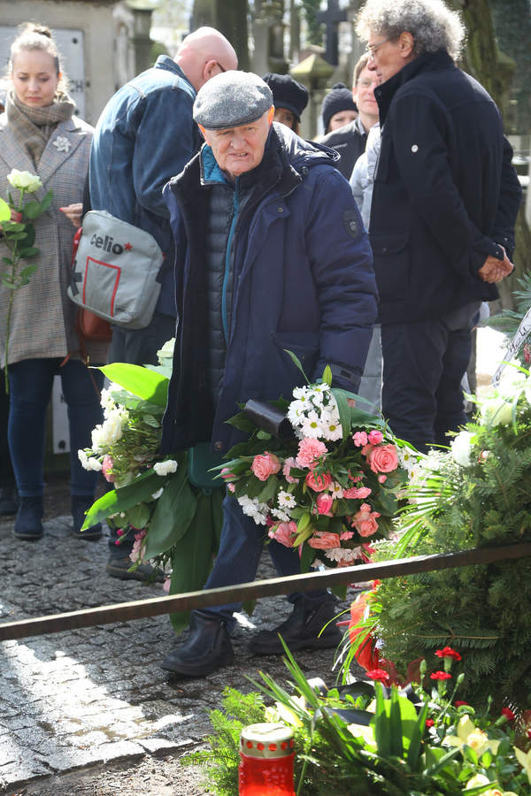 Maciej Damięcki, Warszawa, 08.04.2022. Pogrzeb aktorki Jolanty Lothe. Msza swieta w Kosciele Srodowisk Tworczych.