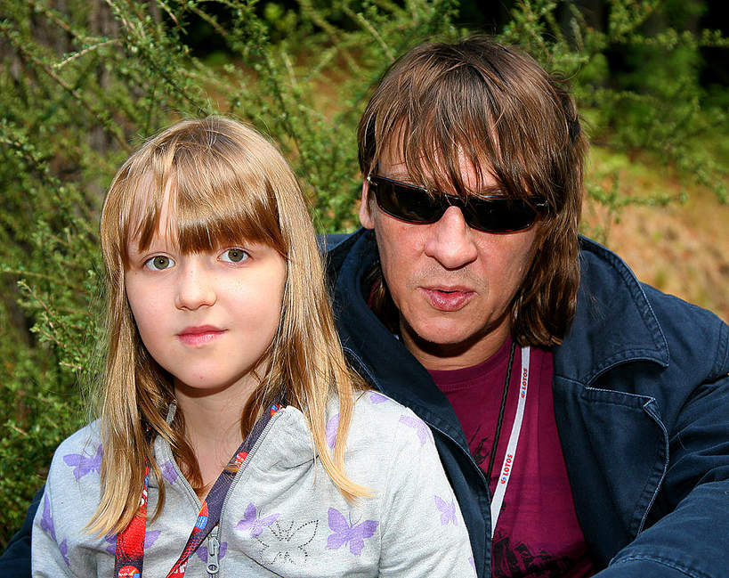 Maciej Maleńczuk z córką
