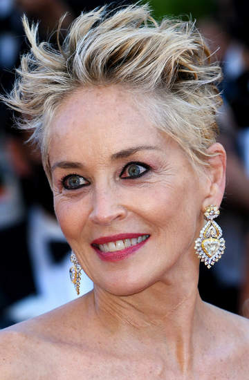 makijaż Sharon Stone Cannes 2021