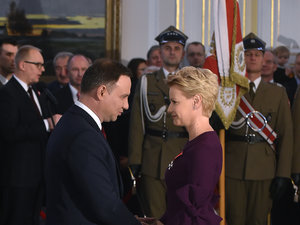 Małgorzata Kożuchowska odznaczona przez prezydenta Andrzeja Dudę