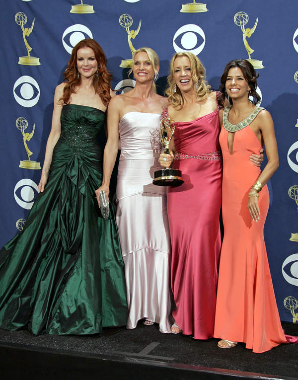 Marcia Cross, Nicollette Sheridan, Felicity Huffman, Eva Longoria, gala  Prime Time Emmy Awards in Los Angeles, 19.09.2005