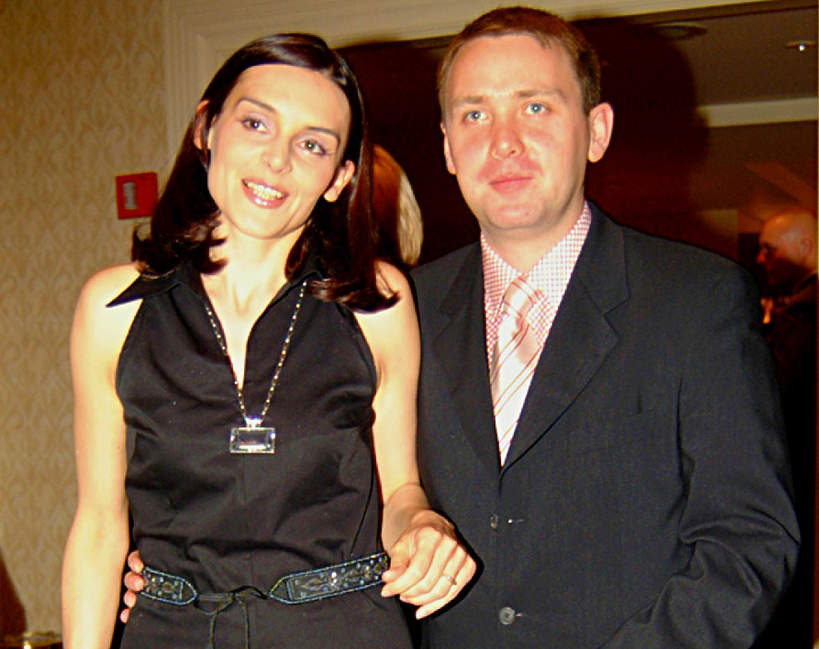 Marcin Pawłowski z żoną Aleksandrą,