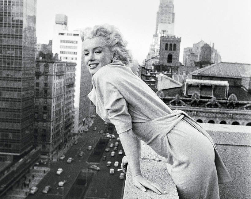 Marylin Monroe w Nowym Jorku na dachu