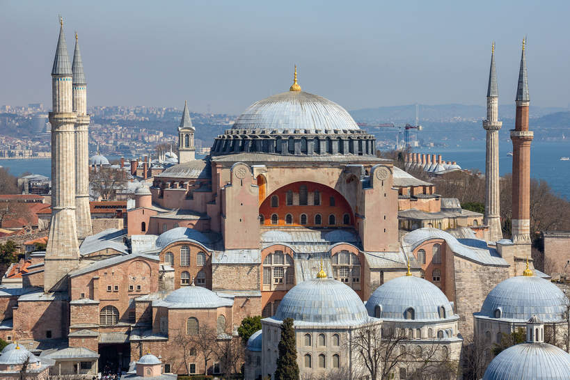 Meczet w Stambule.  Hagia Sophia Mosque