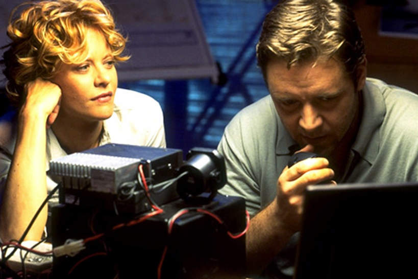 Meg Ryan, Russell Crowe, kadr z filmu Dowód życia, 2000