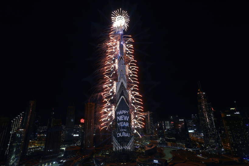 Nowy Rok 2021 w Dubaju, tak świat wita nowy rok