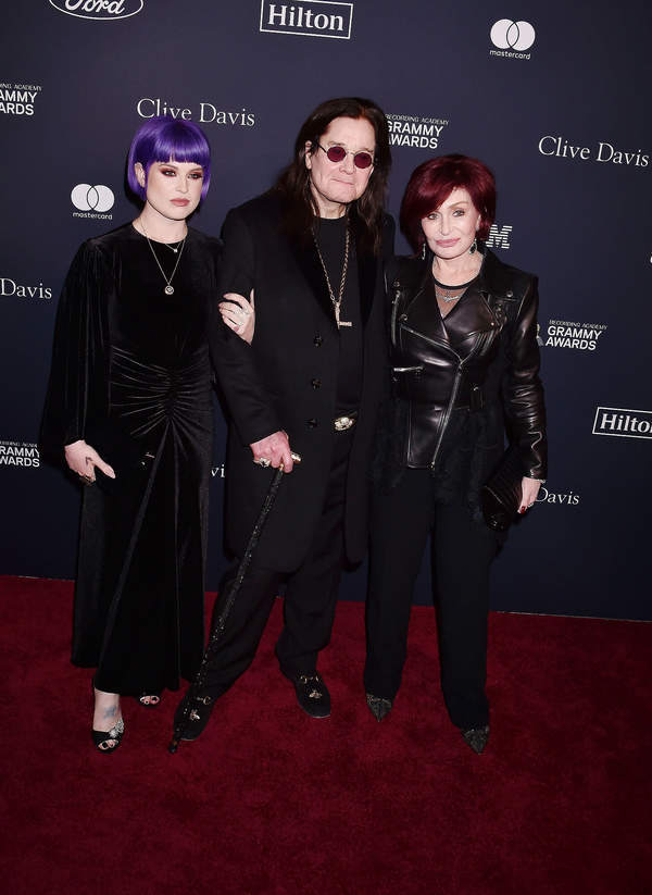 Ozzy Osbourne, Sharon Osbourne, Kelly Osbourne, Beverly Hills, 25.01.2020 rok