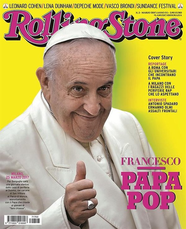 Papież Franciszek na okładce Rolling Stone