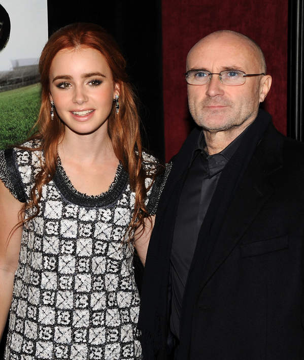 Phil Collins, Lily Collins, 2009 
