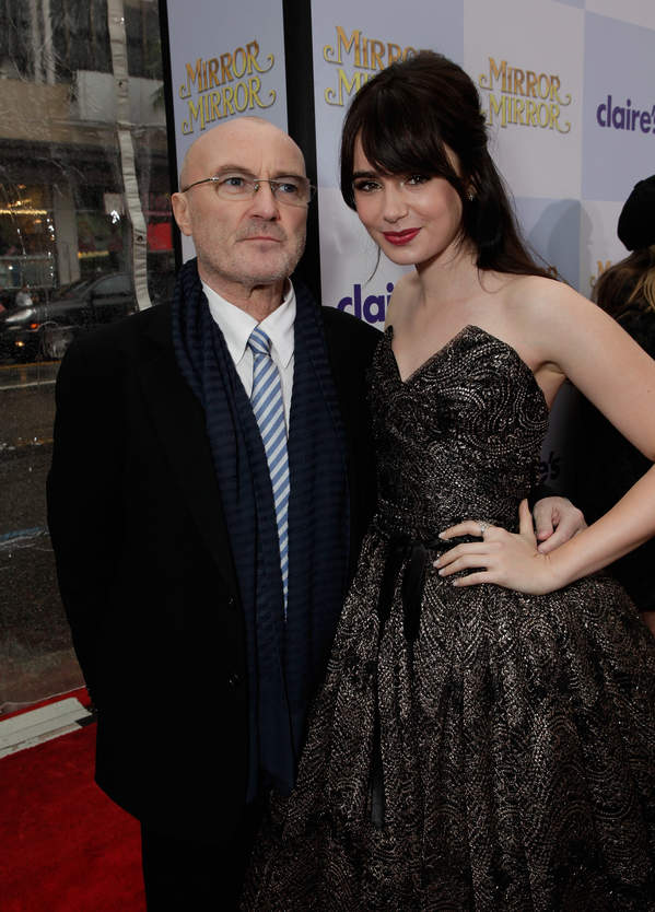  Phil Collins, Lily Collins, Hollywood, 2012 