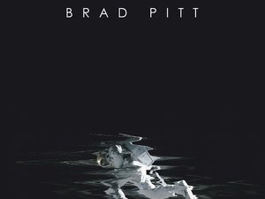 plakat filmu Ad Astra. Brad Pitt