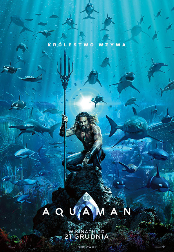 Plakat filmu Aquaman, Jason Mamoa