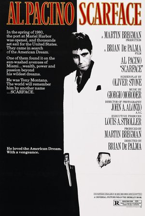 plakat filmu Człowiek z blizną. Al Pacino