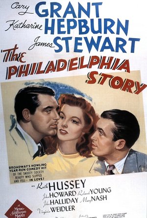 plakat filmu Filadelfijska opowieść Cary Grant, James Stewart, Katharine Hepburn
