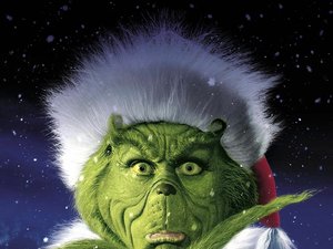 plakat filmu Grinch: świąt nie będzie. Jim Carrey