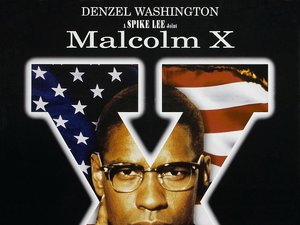 plakat filmu Malcolm X, reż. Spike Lee