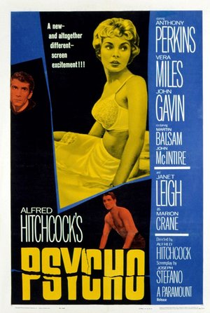 plakat filmu Psychoza, reż. Alfred Hitchcock