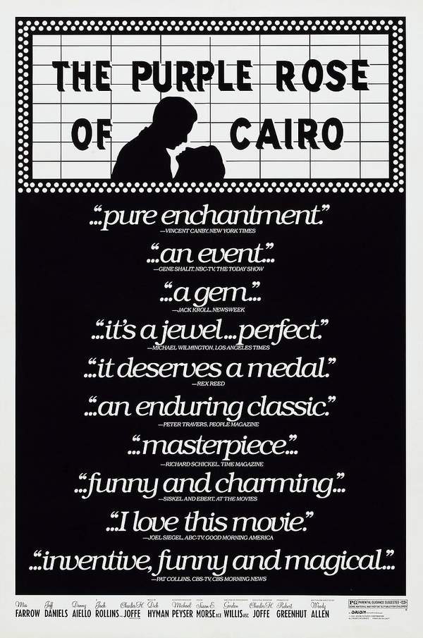 plakat filmu Purpurowa róża z Kairu
