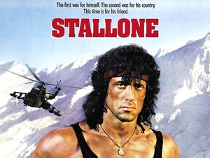 plakat filmu Rambo 3. Sylvester Stallone