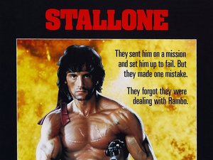 plakat filmu Rambo II. George P. Cosmatos