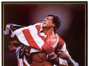 Plakat filmu Rocky 4. Sylvester Stallone