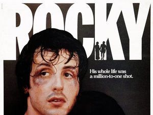 Plakat filmu Rocky. Sylvester Stallone