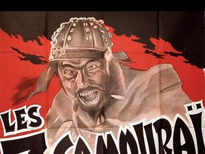plakat z filmu Siedmiu samurajów