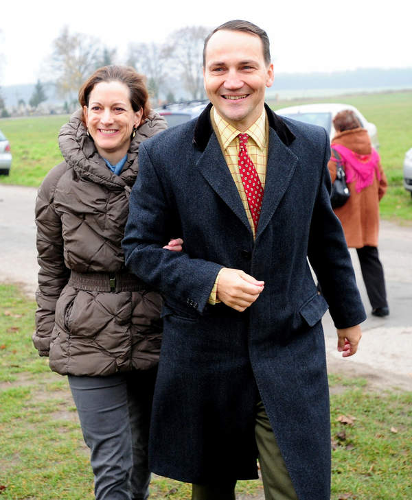 Radosław Sikorski razem z żoną Anne Applebaum, 2014