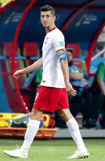 Robert Lewandowski, mecz Polska - Kolumbia