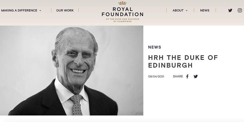 Royal Foundation hołd dla Filipa