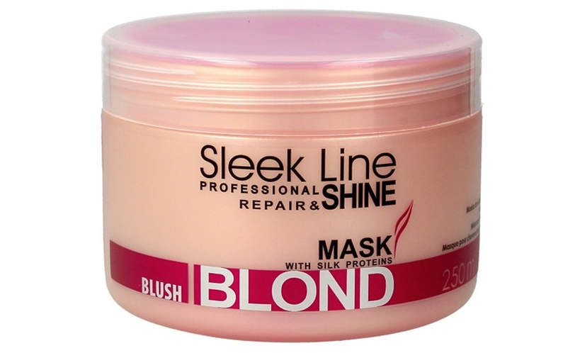 Różowa maska do włosów Stapiz, Sleek Line, Repair & Shine