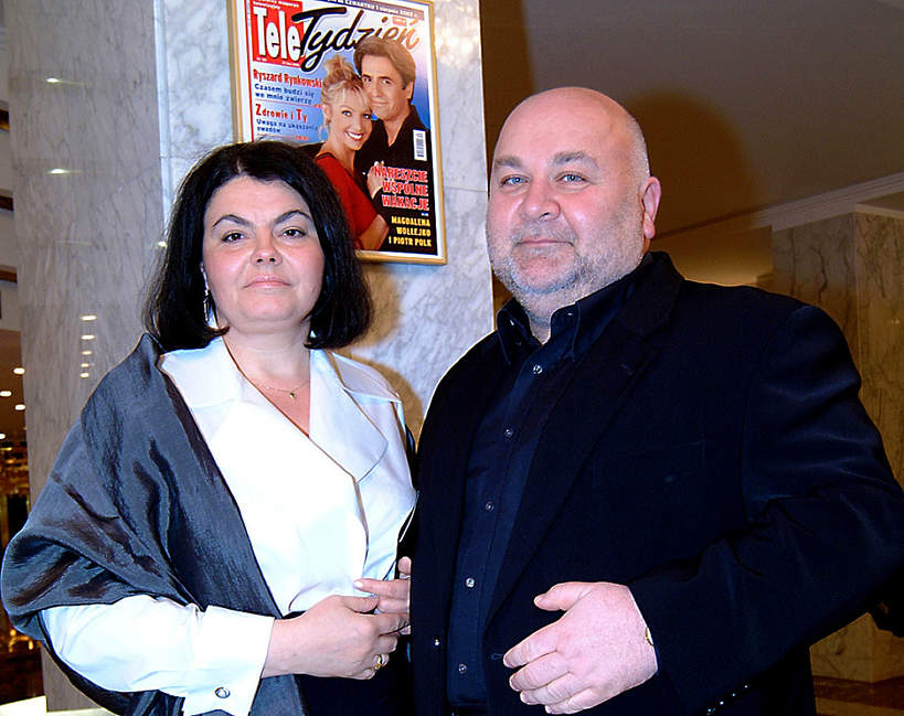 Rudi Schuberth z żoną Małgorzatą, ; TeleKamery 2003