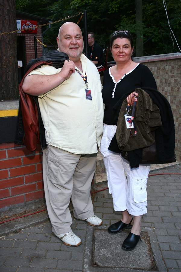 Rudi Schuberth z żonąTop Trendy. Sopot, 2007 rok