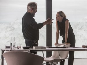 Sam Mendes i Léa Seydoux na planie "Spectre"