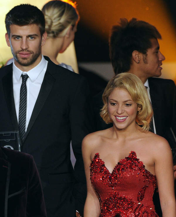 Shakira, Gerard Pique, Gala wręczenia Złotej Piłki, 09.01.2012 rok