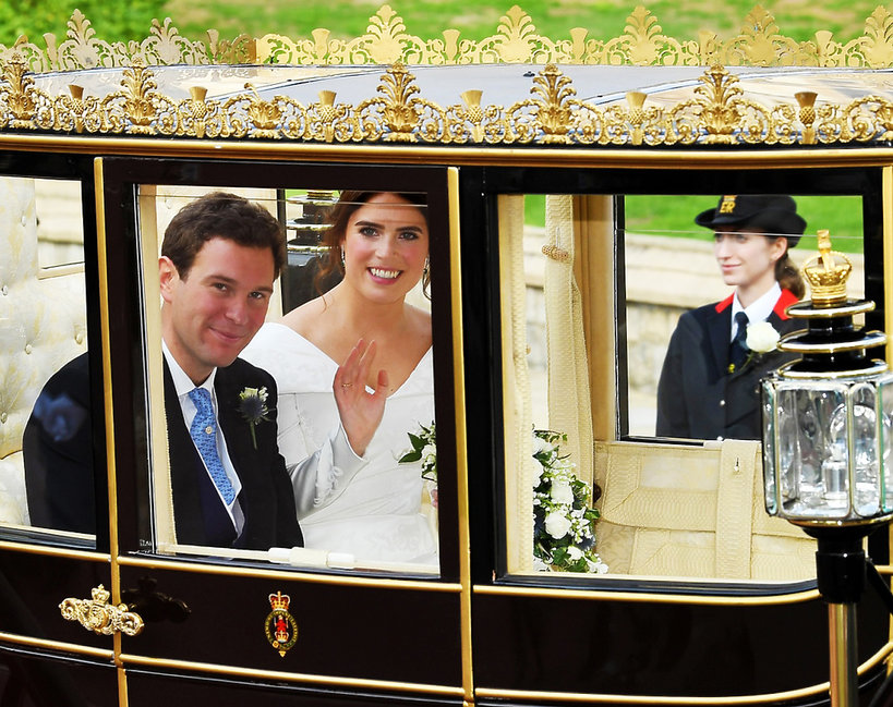 Ślub księżniczki Eugenii i Jacka Brooksbanka, ślub Eugenii