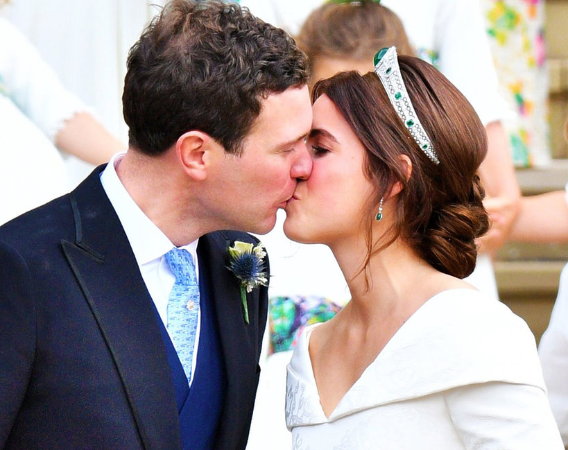 ślub księżniczki Eugenii, pocałunek