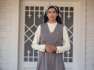 STEPHANIE SIGMAN as Sister Charlotte in New Line Cinema's supernatural thriller "ANNABELLE: CREATION," a Warner Bros. Pictures release.
