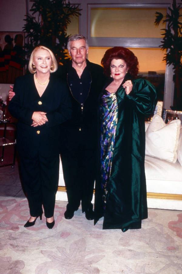 Susan Flannery, Charlton Heston, Darlene Conley, 1993