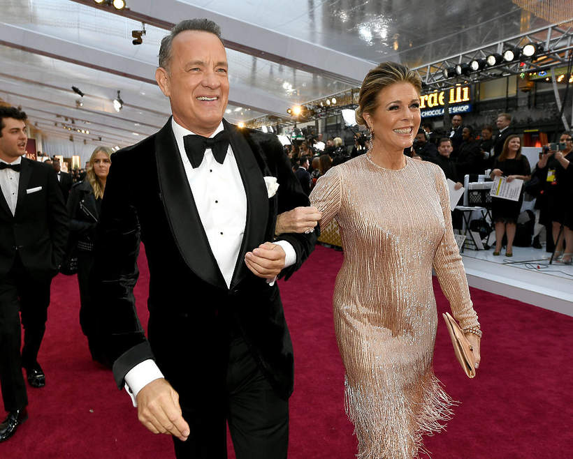 Tom Hanks z żoną