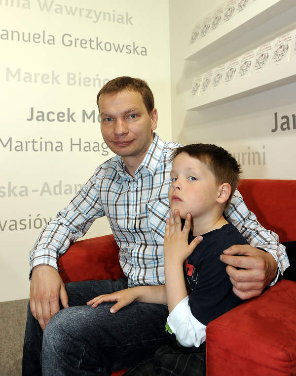 Tomasz Jachimek z synem