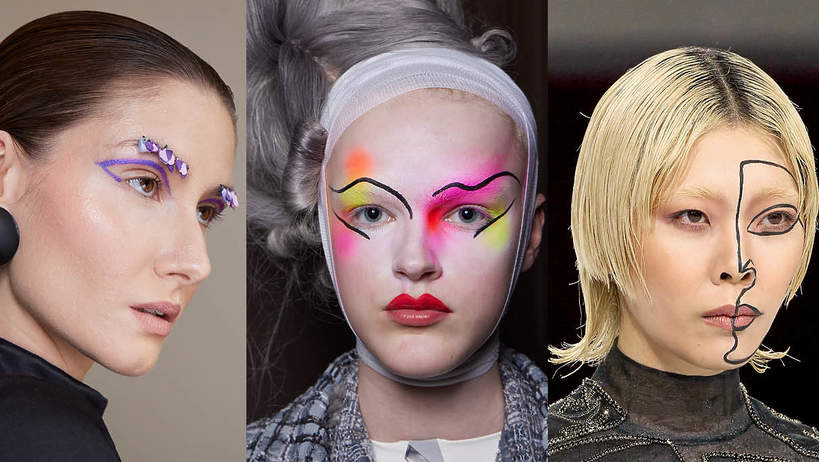 trendy w makijażu jesień 2023 malowane
