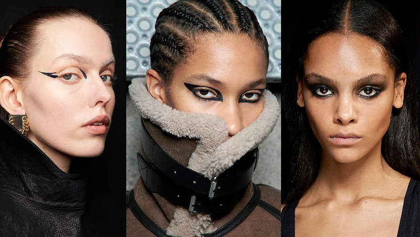 trendy w makijażu jesień 2023 oczy w stylu gothic