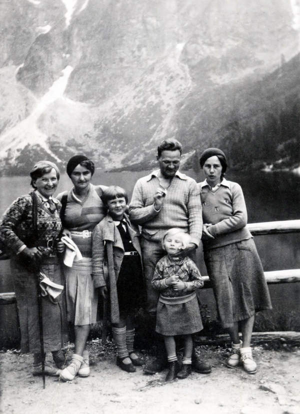 w górach Broniewski z rodziną 