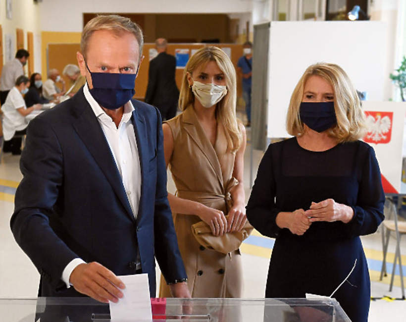Wybory prezydenckie 2020: Kasia Tusk, Donald Tusk, Małgorzata Tusk