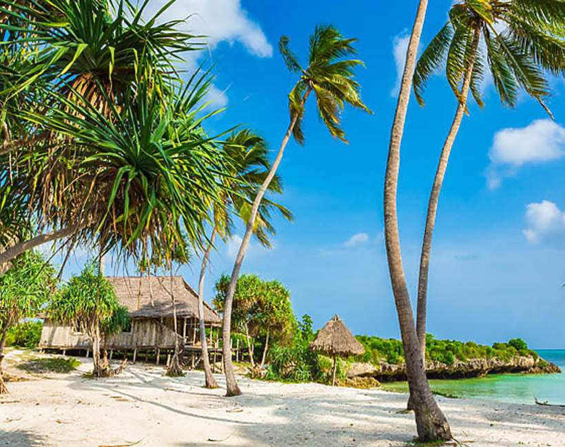 Zanzibar białe  plaże