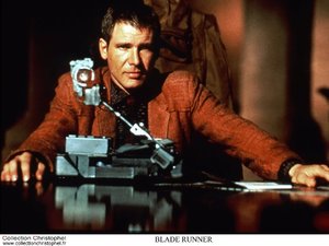 zdjęcie z filmu Łowca androidów. Harrison Ford