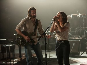 BRADLEY COOPER as Jackson Maine and LADY GAGA as Ally in the drama "A STAR IS BORN," from Warner Bros. Pictures, in association with Live Nation Productions and Metro-Goldwyn-Mayer Pictures, a Warner Bros. Pictures release.