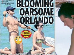 Zupełnie nagi Orlando Bloom na wakacjach z Katy Perry. Pokazał wszystko! Prawdziwy LeGolas! :)