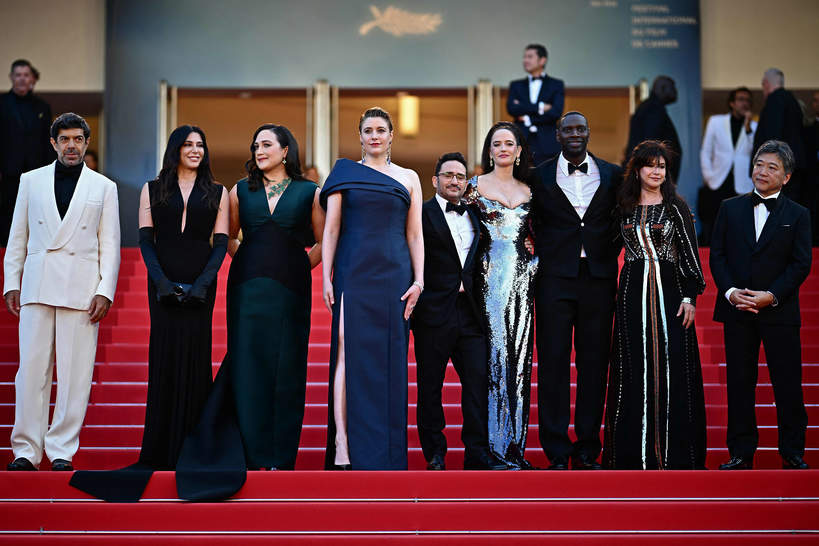 77 Festiwal Filmowy w Cannes, gala zamknięcia, 25.05.2024 rok, członkowie jury